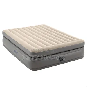 Intex Inflatable Queen Dura-Beam Prime Comfort Air Mattress