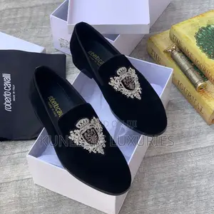 Original Roberto Cavalli Suede Loafers Shoes
