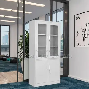 Glass Bookshelves Cabinet