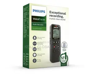 Philips Voice Tracer Dvt1160 Audio Recorder, Mono Wav/Adpcm, 8gb, Usb