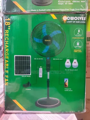 Solar Fan 6000watts Battery