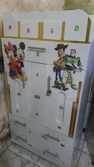 Baby Wooden Wardrobe With Drawers