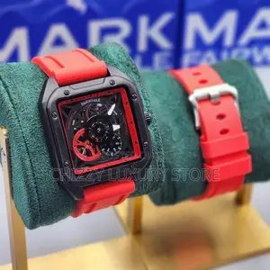 New Authentic Mark Fairwhale Quality Men Rubber Strap Wristwatch