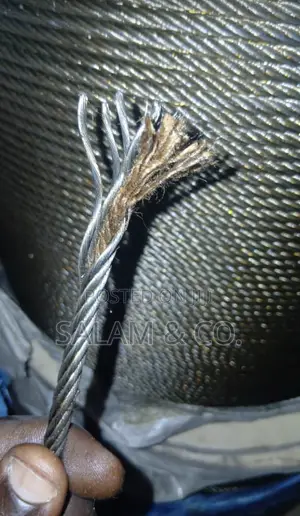 6mm Steel Wire Rope 6x19 (Fiber Core) – 2.44 Ton Breaking Load