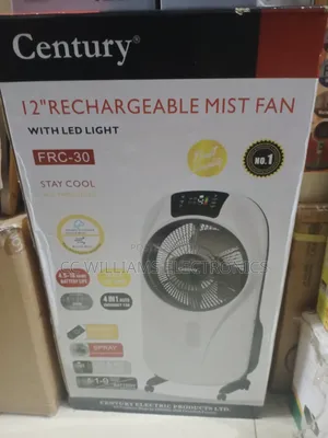 Century 12inch Rechargeable Mist Fan