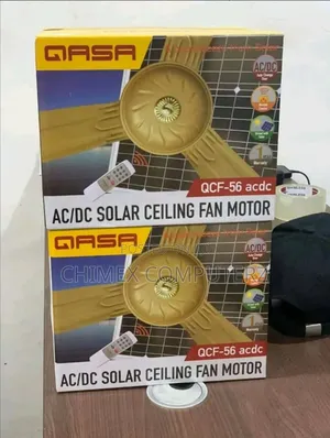 Qasa QCF-56 Ac/Dc Solar Ceiling Fan Motor and Remote Control Kit.