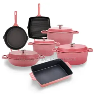 Original 7pcs Cast Iron Pot Set