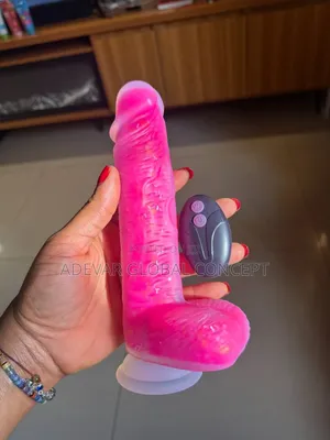 Pink Rotating Remote Controlled Dildo Vibrator Women Adult Sex Toy