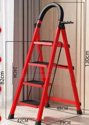 4 Steps Folding Metal Multipurpose Ladder For Home/ Office