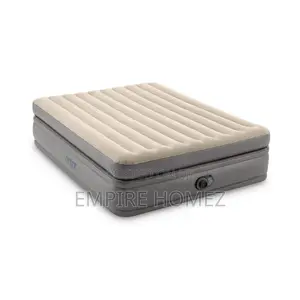 Single High Inflatable Mattress for 1 Person [Cream Colour]