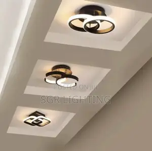 Led Modern Style Ceiling Lamp Household Chandelier Three Colors Lamp