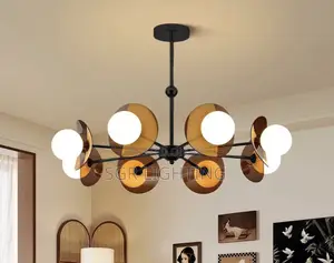 Colorful Acrylic Vintage Chandelier Living Room Retro Pendant Light