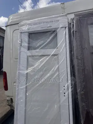 PVC Toilet and Bathroom Door 750mm (Brown and White Available)