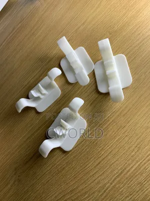 White Adhesive Wall Hooks – 4pcs