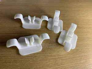 White Adhesive Wall Hooks – 4pcs