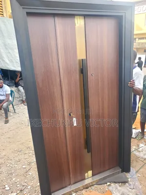 4ft Luxurious Full Brown Solid Metal Door