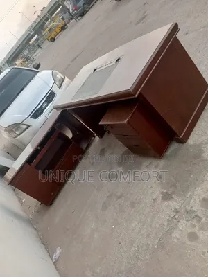 Imported Very Sturdy Executive Office Table,Extension and Side Drawer