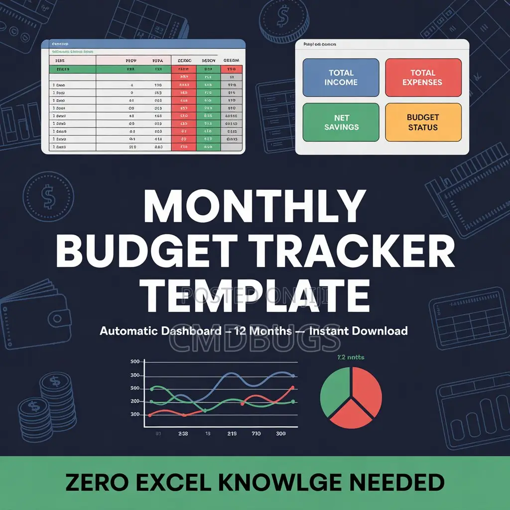 Professional Excel Monthly Budget Tracker