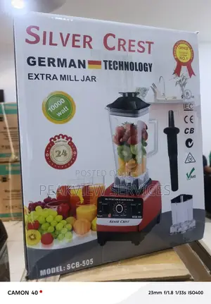 3l Silver Crest Kitchen Blender With Mill Jar