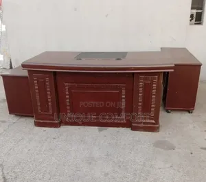 Imported Executive Very Sturdy Office Table With Extension and Drawer