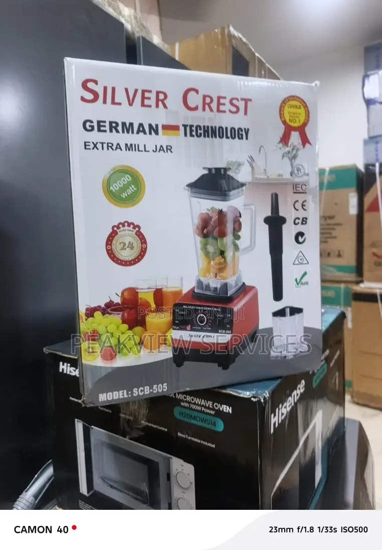 Silver Crest 3l Blender With Extra Processing Jar