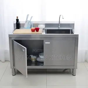 4ft Cabinet Stainless Steel Sink