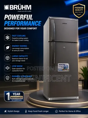 418l Bruhm Double Door Refrigerator – Powerful Cooling Energy Saving