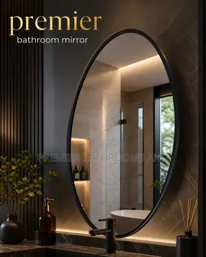 Frame Mirror Without Lights Black