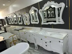 Royal White Double Cabinets With Mirror