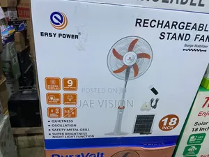 18inches Solar Rechargeable Fan Ersy Power