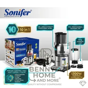 Sonifer 10-in-1 Multi-Functional Food Processor