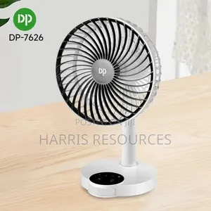 Dp Rechargeable Fan Dp-7626 With Light