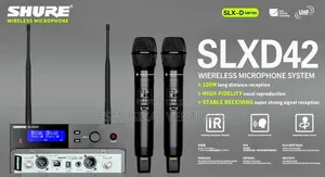 Shure Slxd42/ Slxd2 Double Handheld Microphone System True Diversity
