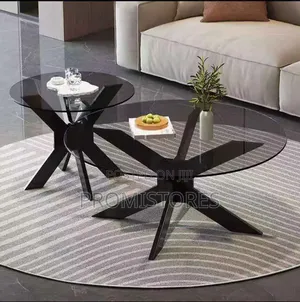 Thick Glass Twin Centre Table