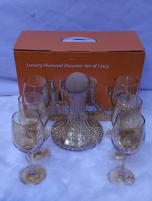Glass Cup With Decanter