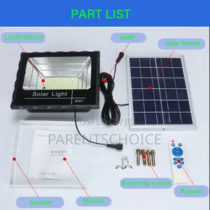 500w Powerful Solar Remote Flood Lights Outdoor Lighting Waterproof