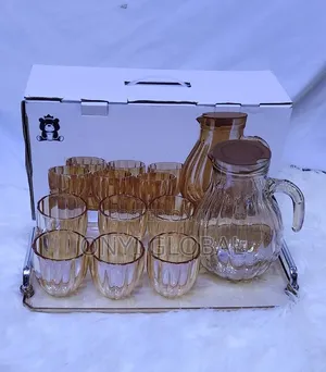 Water Pitcher With Cups