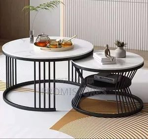 Modern, Real Marble Twin Centre Table