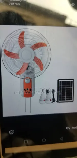 Solar Wall Fan With Bulbs and Panelĺ