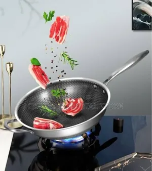 34cm Stainless Wok Fry Pan High Quality