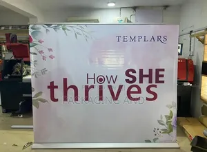8x7ft Roll Up Banner Branding for Offices(Stand and Print)(Solid Base)