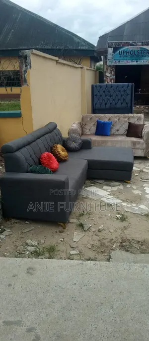 L Shaped Beautiful Fabric Sofa