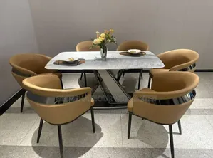 Six Seater Dining Set Mable Top