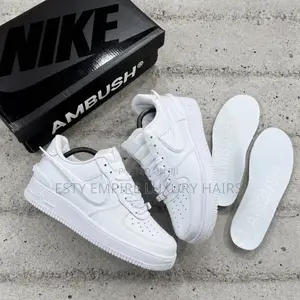 New _Nike Air Force 1 Low Sp “White” Swoosh Ambush Snks”