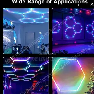 Modern Hexagonal Multiple Color Light