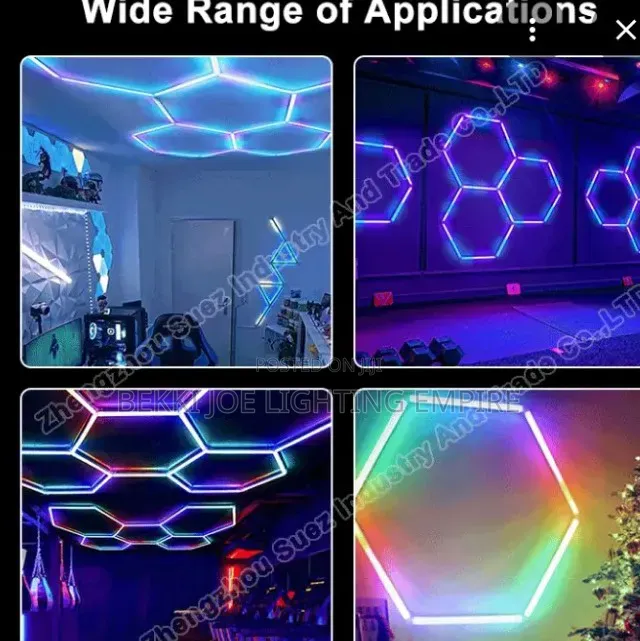 Modern Hexagonal Multiple Color Light