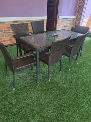 Snake Hand Chair With Rattan Table by 6