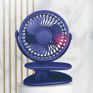 Portable Clip Rechargeable Fan With Led Light