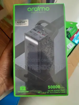 Brand New Oraimo 50,000mah Powerbank - 22.5w Fast Charge - Opb-P500q
