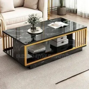 High Quality Nordic Style (Faux Marble) Center Table Wooden 100cm